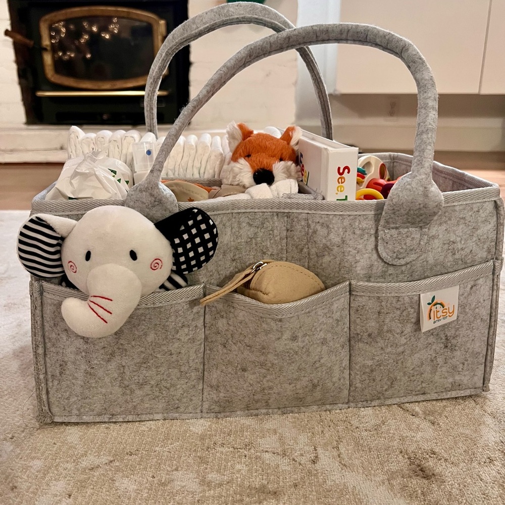 LARGE 3mm thick and durable stylish Diaper Caddy!